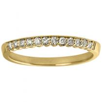 14K Yellow Gold Diamond Band Ring