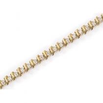 14K Yellow Gold Diamond Bracelet