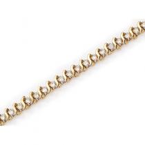 14K Yellow Gold Diamond Bracelet