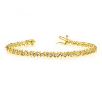 14K Yellow Gold Diamond Bracelet