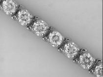 14K White Gold Diamond Bracelet