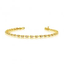 14K Yellow Gold Diamond Bracelet