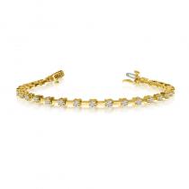 14K Yellow Gold Diamond Bracelet