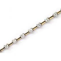 14K Yellow Gold Diamond Bracelet