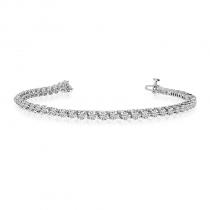 14K White Gold Diamond Bracelet