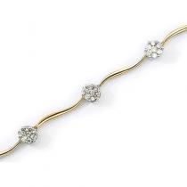 14K Yellow Gold Diamond Bracelet