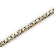 14K Yellow Gold Diamond U Bracelet