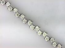 14K White Gold Diamond Bracelet