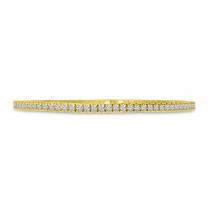 14K Yellow Gold Diamond Flexible Tennis Bracelet