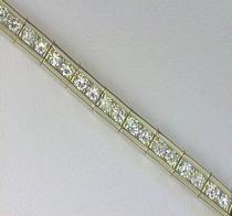 14K Yellow Gold Diamond Channel Bracelet