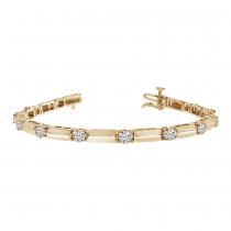 14K Yellow Gold Diamond Bracelet