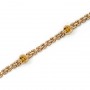 14K Yellow Gold Round Citrine Bracelet